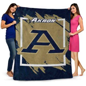 akron zips splatter effect blue blanket fashion forward