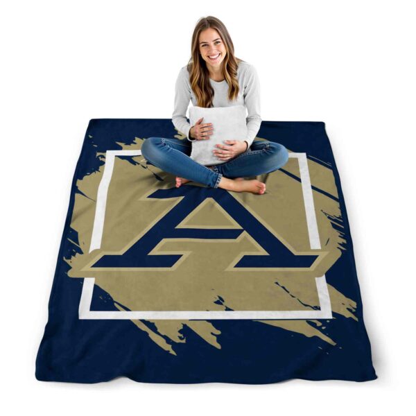akron zips splatter effect blue blanket high quality