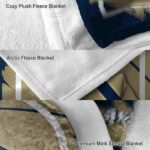 akron zips splatter effect blue blanket premium grade
