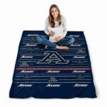 akron zips striped pattern blue blanket high quality