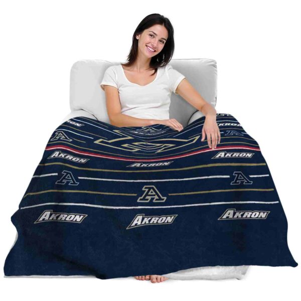 akron zips striped pattern blue blanket latest model