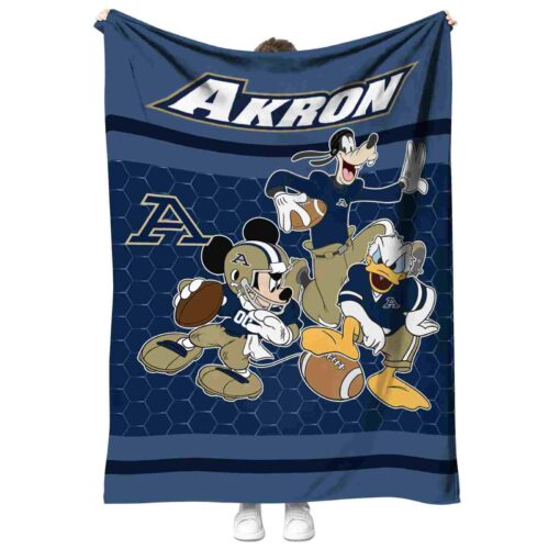 akron zips three musketeers blue blanket best selling