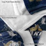 akron zips three musketeers blue blanket best selling