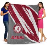 alabama crimson tide brushstrokes crimson white blanket best selling