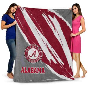 alabama crimson tide brushstrokes crimson white blanket fashion forward