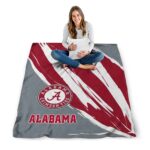 alabama crimson tide brushstrokes crimson white blanket best selling