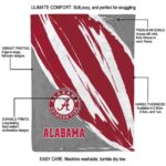 alabama crimson tide brushstrokes crimson white blanket best selling