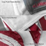 alabama crimson tide brushstrokes crimson white blanket best selling