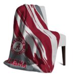 alabama crimson tide brushstrokes crimson white blanket best selling
