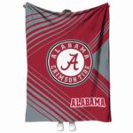 alabama crimson tide diagonal stripes crimson blanket best selling