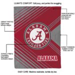 alabama crimson tide diagonal stripes crimson blanket best selling