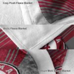 alabama crimson tide diagonal stripes crimson blanket best selling