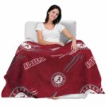 alabama crimson tide fan spirit crimson blanket best selling