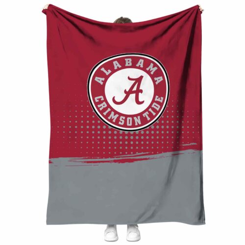alabama crimson tide gradient dots crimson blanket best selling