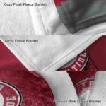 alabama crimson tide gradient dots crimson blanket premium grade