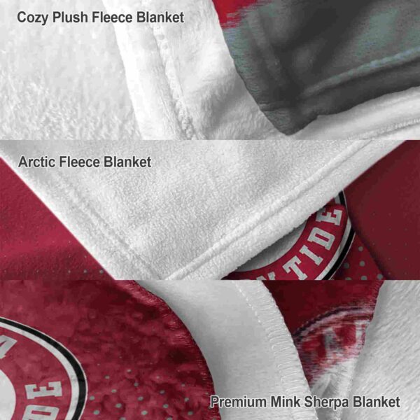 alabama crimson tide gradient dots crimson blanket premium grade