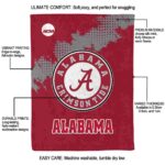 alabama crimson tide grunge texture crimson blanket new arrival