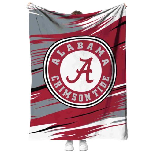 alabama crimson tide paint streaks crimson white blanket best selling