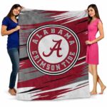 alabama crimson tide paint streaks crimson white blanket best selling