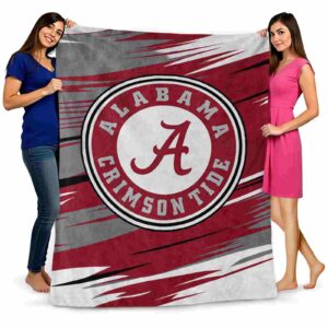 alabama crimson tide paint streaks crimson white blanket fashion forward