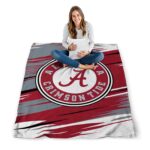 alabama crimson tide paint streaks crimson white blanket best selling