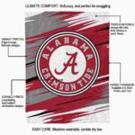 alabama crimson tide paint streaks crimson white blanket best selling
