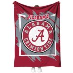 alabama crimson tide splatter effect crimson blanket best selling