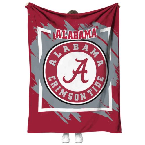 alabama crimson tide splatter effect crimson blanket best selling