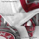 alabama crimson tide splatter effect crimson blanket best selling