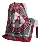 alabama crimson tide splatter effect crimson blanket best selling