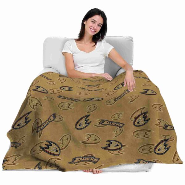 anaheim ducks diehard fans gold blanket latest model