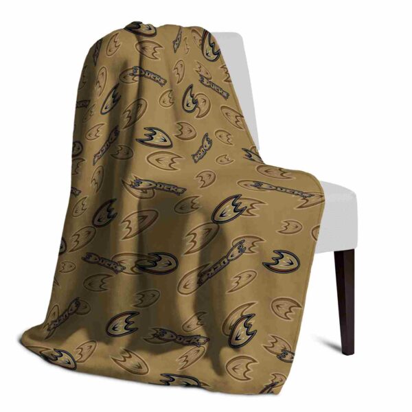 anaheim ducks diehard fans gold blanket top rated