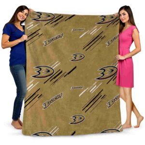 anaheim ducks fan spirit gold blanket fashion forward