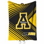 appalachian state mountaineers diagonal stripes black blanket best selling