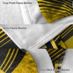 appalachian state mountaineers diagonal stripes black blanket best selling