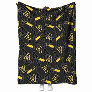 appalachian state mountaineers diehard fans black blanket best selling