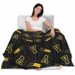 appalachian state mountaineers diehard fans black blanket best selling
