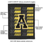 appalachian state mountaineers fan pride black blanket best selling