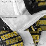 appalachian state mountaineers fan pride black blanket best selling
