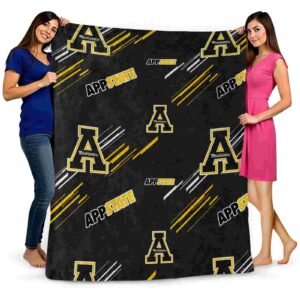 appalachian state mountaineers fan spirit black blanket fashion forward
