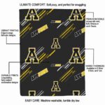appalachian state mountaineers fan spirit black blanket new arrival