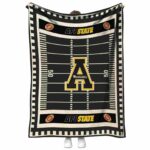 appalachian state mountaineers football field black blanket best selling