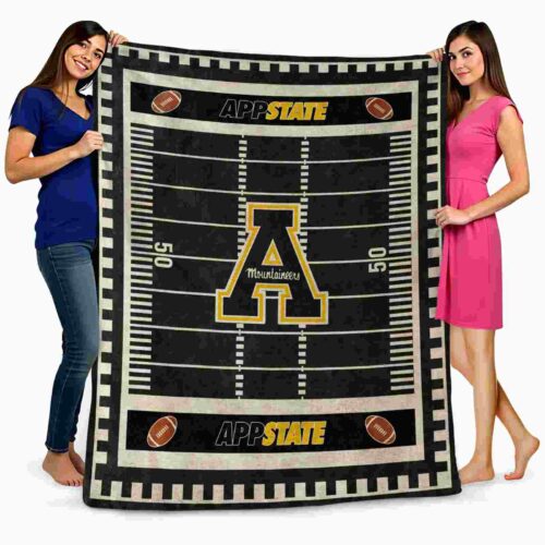 appalachian state mountaineers football field black blanket fashion forward