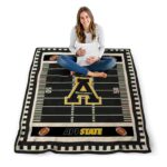 appalachian state mountaineers football field black blanket high quality