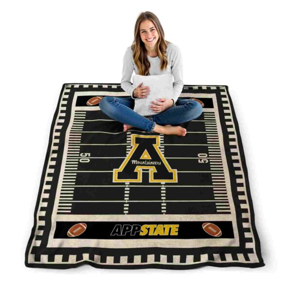 appalachian state mountaineers football field black blanket high quality