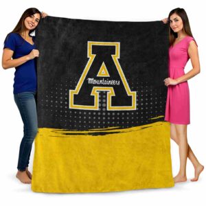 appalachian state mountaineers gradient dots black blanket fashion forward