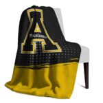 appalachian state mountaineers gradient dots black blanket top rated