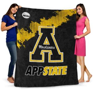 appalachian state mountaineers grunge texture black blanket fashion forward