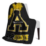 appalachian state mountaineers grunge texture black blanket top rated