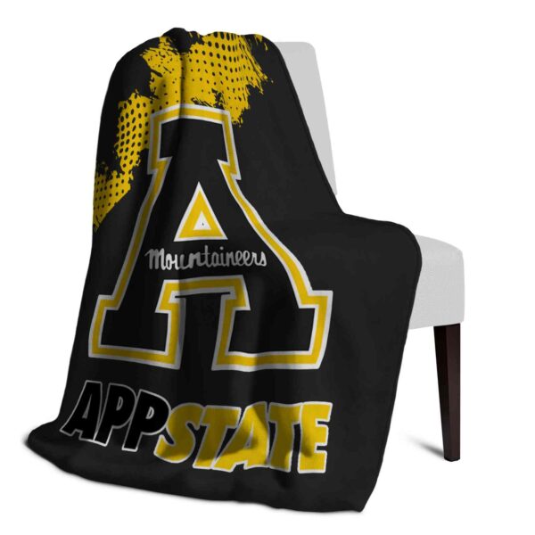 appalachian state mountaineers grunge texture black blanket top rated
